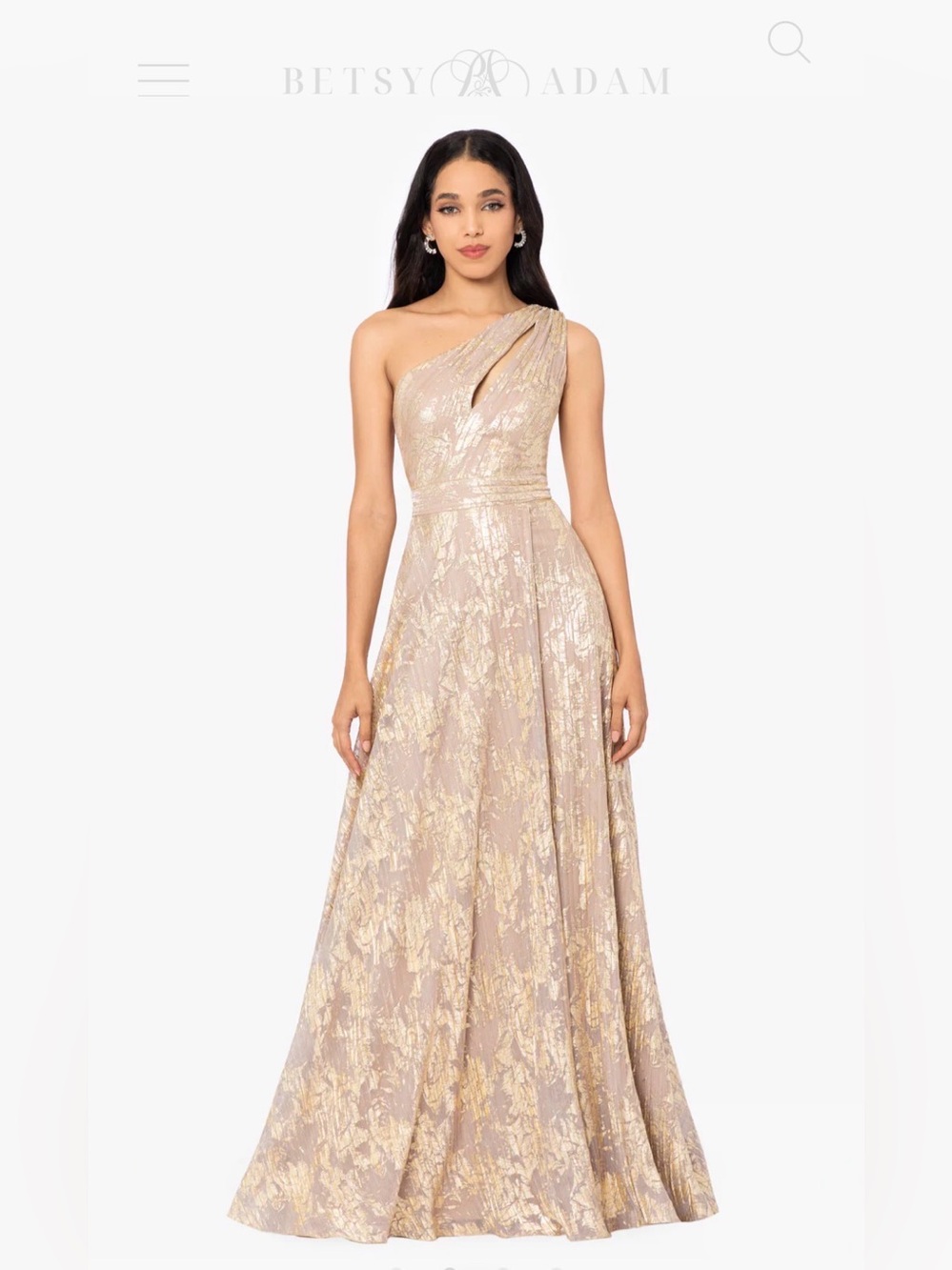"ZAYNA" METALLIC KNIT
ONE SHOULDER
KEYHOLE DRESS